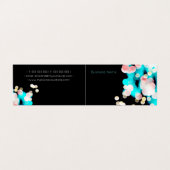 Bokeh Elegant Modern Business Tent Folded Visitekaartje (Buitenkant ongevouwen)