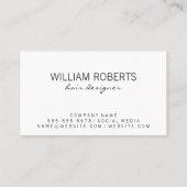 Bokeh Elegant Salon Shears Spray Bottle Visitekaartje (Achterkant)