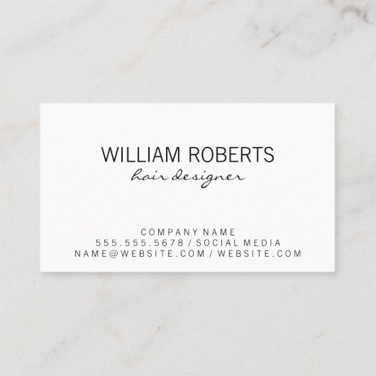 Bokeh Elegant Salon Shears Spray Bottle Visitekaartje (Achterkant)