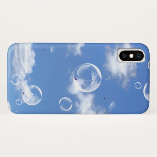 Bokeh en Bubbles Dandelion sky Case-Mate iPhone Case (Achterkant (horizontaal))