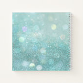Bokeh en Glitter Sketchbook Notitieboek (Achterkant)