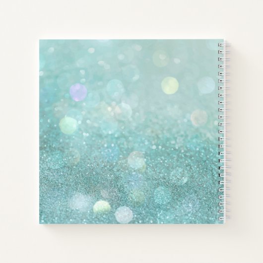 Bokeh en Glitter Sketchbook Notitieboek (Achterkant)