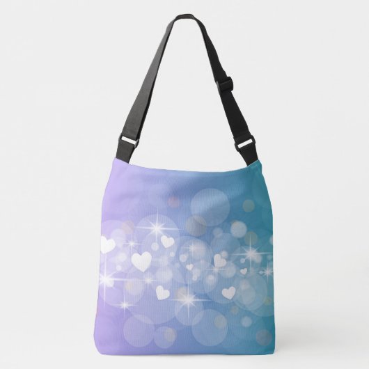 Bokeh en hart crossbody tas (Voorkant)