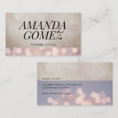 Bokeh en Lux Texture Visitekaartje (Voorkant / Achterkant)