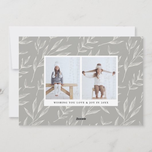 Bokeh Flare | Aangepaste feestdag fotokaart Feestdagenkaart (Achterkant)