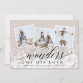 Bokeh Flare | Holiday Foto Collage Kaart (Voorkant)