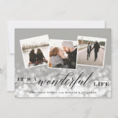 Bokeh Flare | Holiday Foto Collage Kaart (Voorkant)