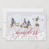 Bokeh Flare | Holiday Foto Collage Kaart (Voorkant)