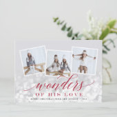 Bokeh Flare | Holiday Foto Collage Kaart (Staand voorkant)