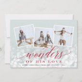 Bokeh Flare | Holiday Foto Collage Kaart (Voorkant)