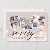 Bokeh Flare | Kerst Collage Kaart (Voorkant)