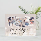 Bokeh Flare | Kerst Collage Kaart (Staand voorkant)