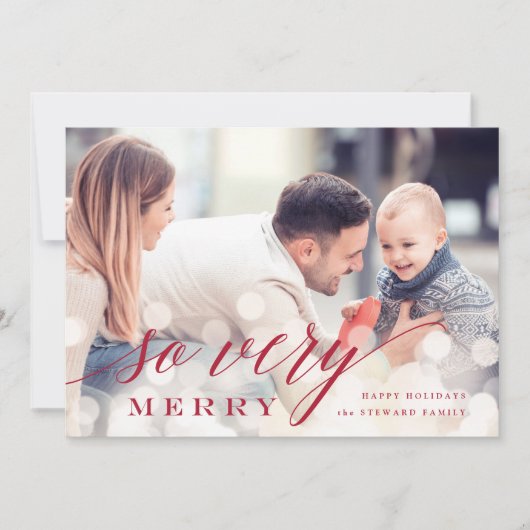 Bokeh Flare | Kerstkaart (Voorkant)