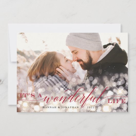 Bokeh Flare | Vakantieknopkaart Feestdagenkaart (Voorkant)