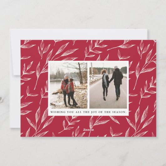 Bokeh Flare | Vakantieknopkaart Feestdagenkaart (Achterkant)