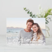 Bokeh Flare | Warmste wensen Foto Feestdagenkaart (Staand voorkant)