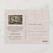 Bokeh Flare Wedding Foto Dank je Briefkaart (Achterkant)