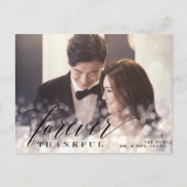 Bokeh Flare Wedding Foto Dank je Briefkaart (Voorkant)