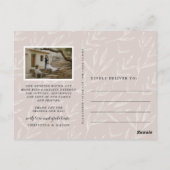 Bokeh Flare Wedding Foto Dank je Briefkaart (Achterkant)