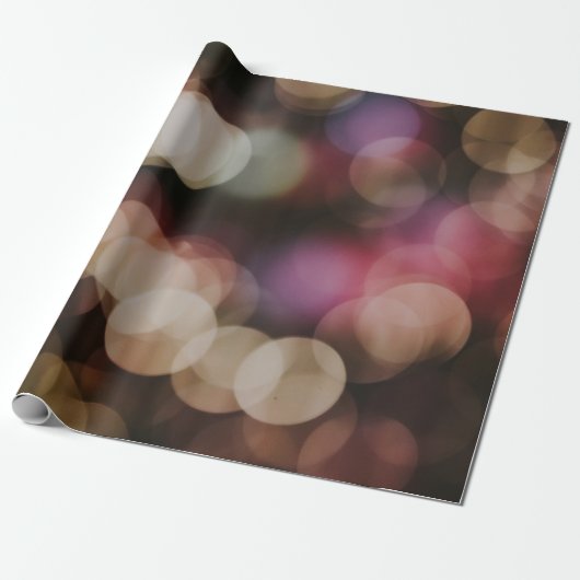 Bokeh-fotografie van lichten cadeaupapier (Uitgerold)