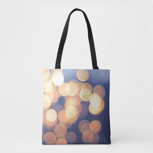 Bokeh-fotografie van lichten tote bag (Voorkant)