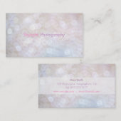 Bokeh-fotografie / Visitekaartjes voor fotograaf (Voorkant / Achterkant)