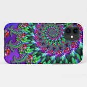 Bokeh Fractal Paarse Turquoise Case-Mate iPhone Case (Achterkant (horizontaal))