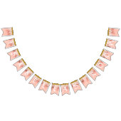 Bokeh Girl Personalized Nursery Room Name Pennant Vlaggetjes (Alle)