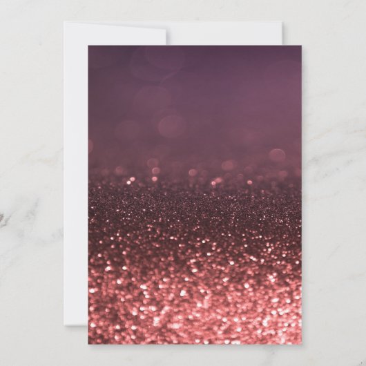 Bokeh, Glitter Graduation Cap, Glass Afstuderen Kaart (Achterkant)