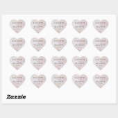 Bokeh Glitter Sparkle Pearl Wedding Hart Sticker (Vel)