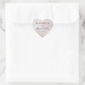 Bokeh Glitter Sparkle Pearl Wedding Hart Sticker (Tas)