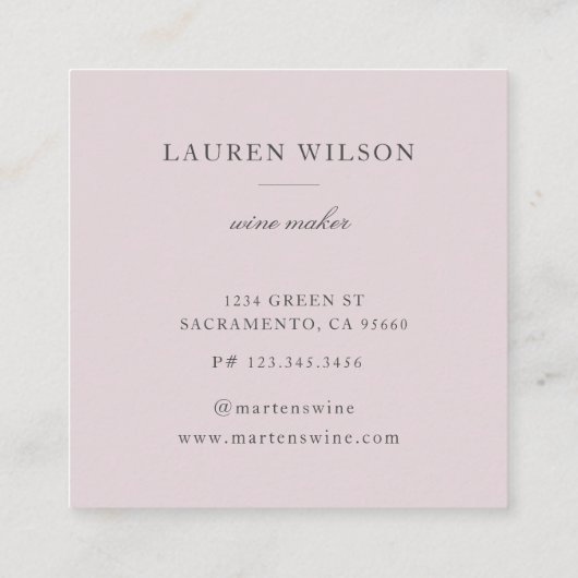 bokeh gold glitter iridescent square visitekaartje (Achterkant)