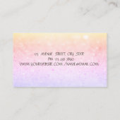 Bokeh Gold Stripe, Naaimachine Wijzigingen Visitekaartje (Achterkant)