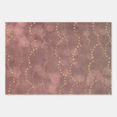 Bokeh Golden Lights kerstfeestdag Inpakpapier Vel (Voorkant)