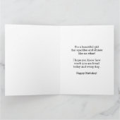 Bokeh Happy 13th Birthday Daughter Kaart (Binnen)