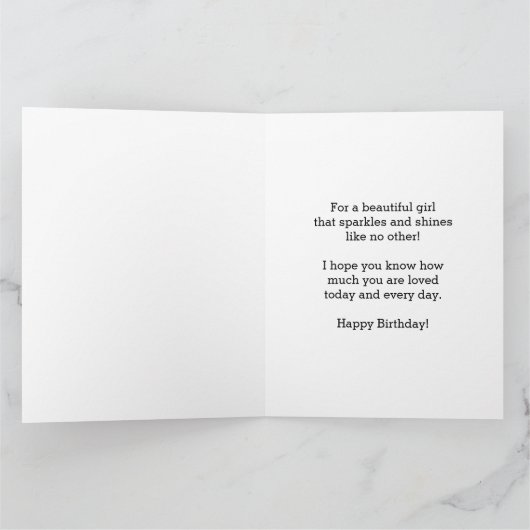  Bokeh Happy 13th Birthday Daughter Kaart (Binnen)