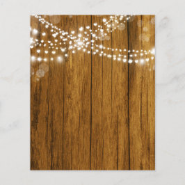 Bokeh Heart Lights & Wood Grain Scrapbook Paper