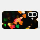 Bokeh Hearts op zwart Case-Mate iPhone Case (Achterkant (horizontaal))