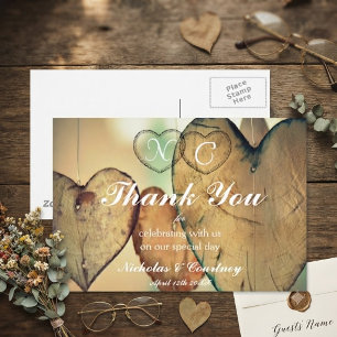 Bokeh Hearts Trouw Trouwkaart Briefkaart