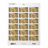 Bokeh Hearts Trouwadreslabels Etiket (Full Sheet)