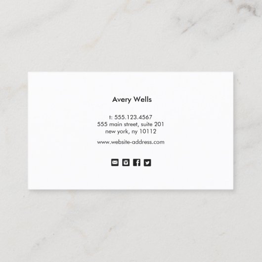 Bokeh House Cleaner Service Stars Visitekaartje (Achterkant)