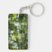 Bokeh in het voorjaar Acryl Sleutelhanger (achterkant)