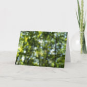 Bokeh in het voorjaar bedankkaart (Voorkant)