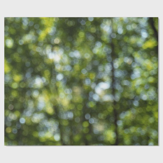 Bokeh in het voorjaar cadeaupapier (Vlak)