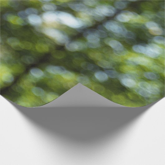Bokeh in het voorjaar cadeaupapier (Hoek)