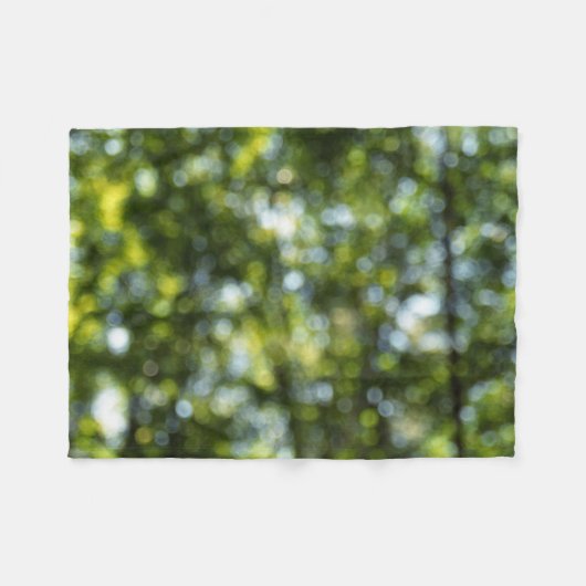 Bokeh in het voorjaar fleece deken (Voorkant (Horizontaal))