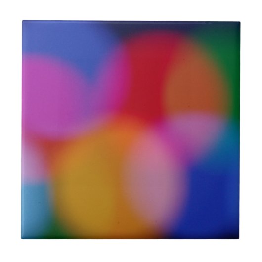 Bokeh keramische tegel tegeltje (Voorkant)