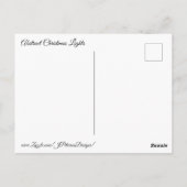 Bokeh kerstverlichting briefkaart (Achterkant)