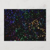 Bokeh kerstverlichting briefkaart (Voorkant)