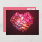 Bokeh-lampjes-hart-vorm-Vector-achtergrond BOKEH L Briefkaart (Voorkant / Achterkant)